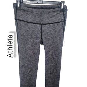 Athleta Capri Crop Length Gray Legging Size S